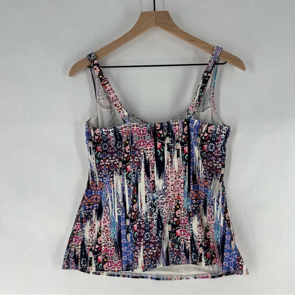 Sunseeker Womens 38D Mixed Prints Floral Underwire‎ Sweetheart  SwimTankini - Picture 7 of 14